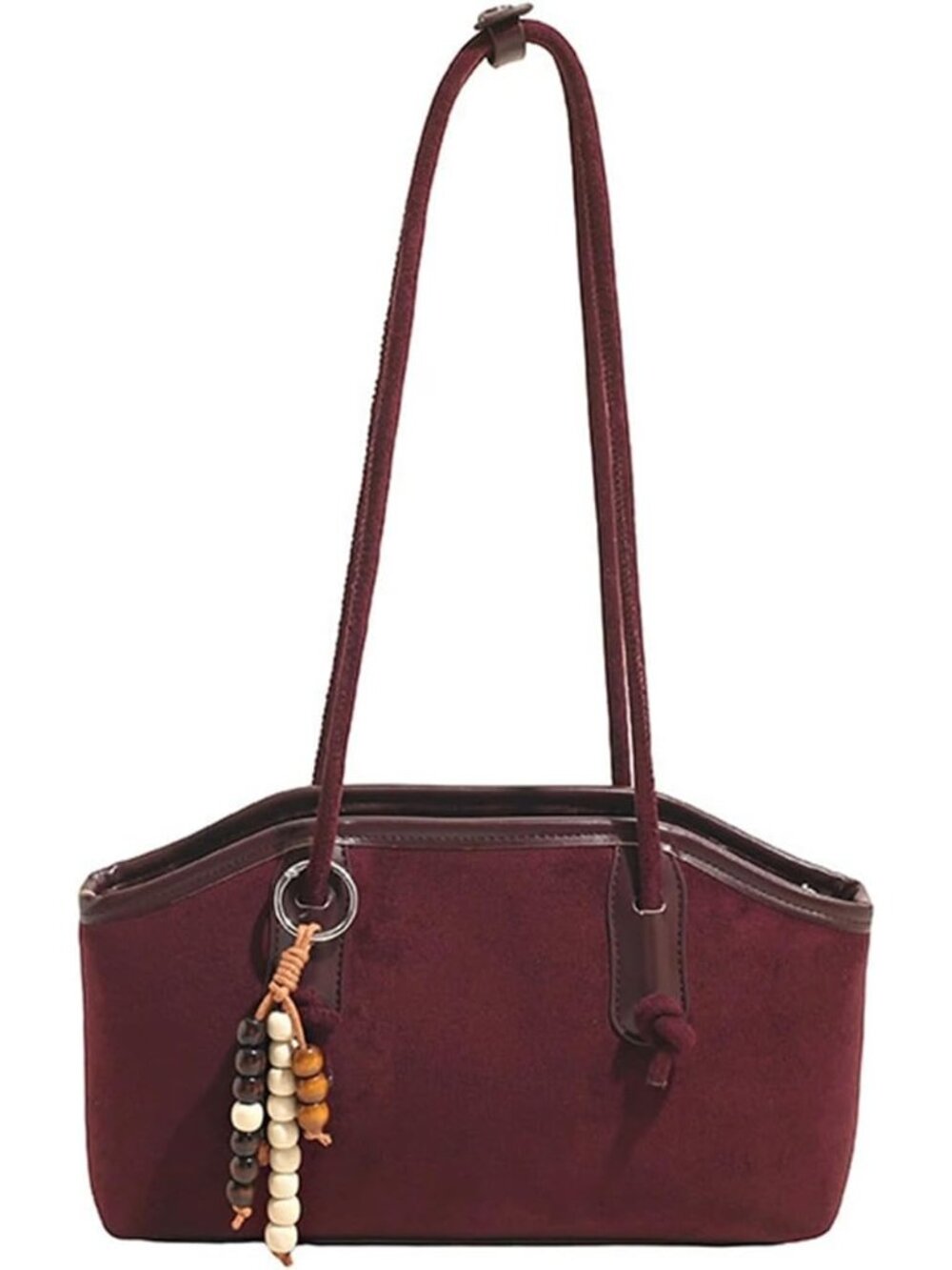 Faux Suede Underarm Bag for Women, Slouchy Fall Totes Shoulder Bag Soft Large Sh
